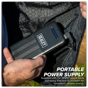 Sealey HJ06KIT 5V Heated Rain Jacket with Power Bank 20Ah - Medium - additional view 15