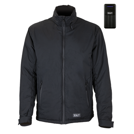 Sealey HJ07KIT 5V Heated Rain Jacket with Power Bank 20Ah - Large