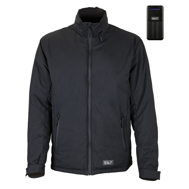 Sealey HJ07KIT 5V Heated Rain Jacket with Power Bank 20Ah - Large