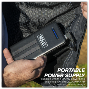 Sealey HJ08KIT 5V Heated Rain Jacket with Power Bank 20Ah - X-Large - additional view 10