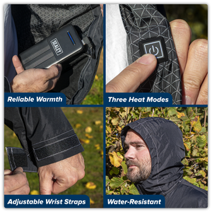 Sealey HJ08KIT 5V Heated Rain Jacket with Power Bank 20Ah - X-Large - additional view 9