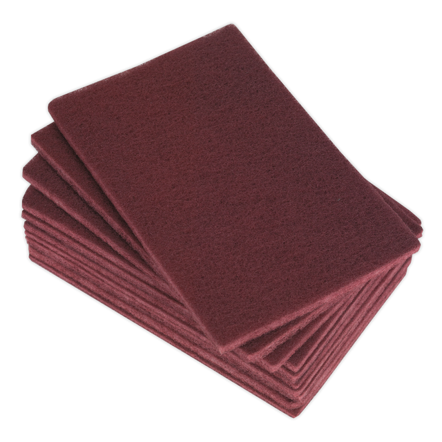 Sealey HP1523M Abrasive Finishing Pad 150 x 230mm, Medium - Pack of 10