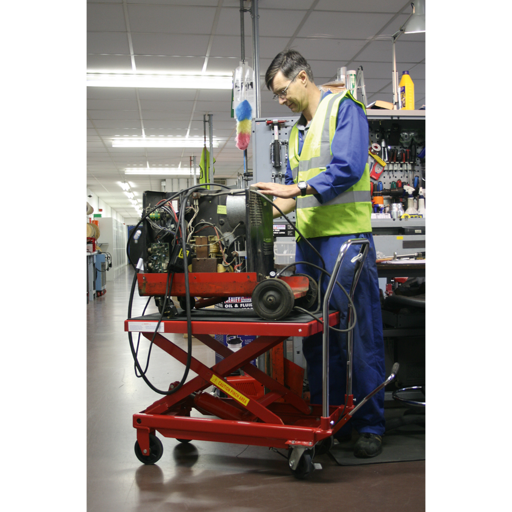 Sealey HPT500 Hydraulic Scissor Lift Platform Table 500kg Capacity - additional view 2