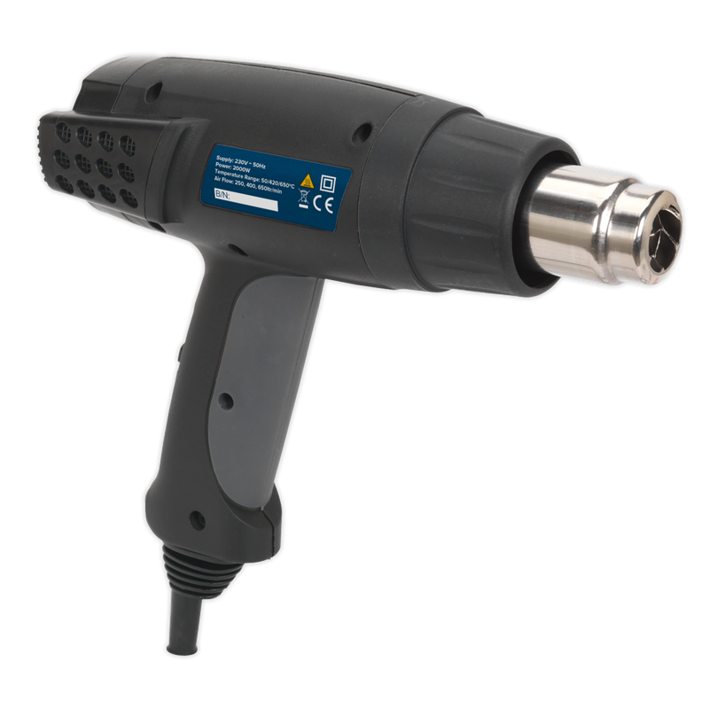 Sealey HS100 Premier 1800W 3-Speed Heat Gun 50/420/650ºC - additional view 5