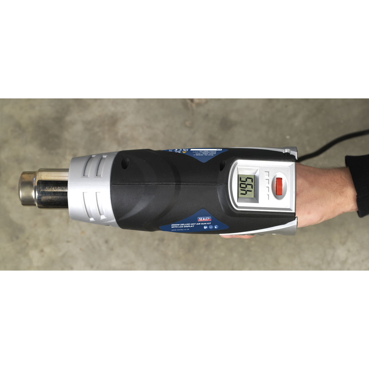 Sealey HS104K 2000W Deluxe Heat Gun Kit with LCD Display 80-600°C - additional view 5
