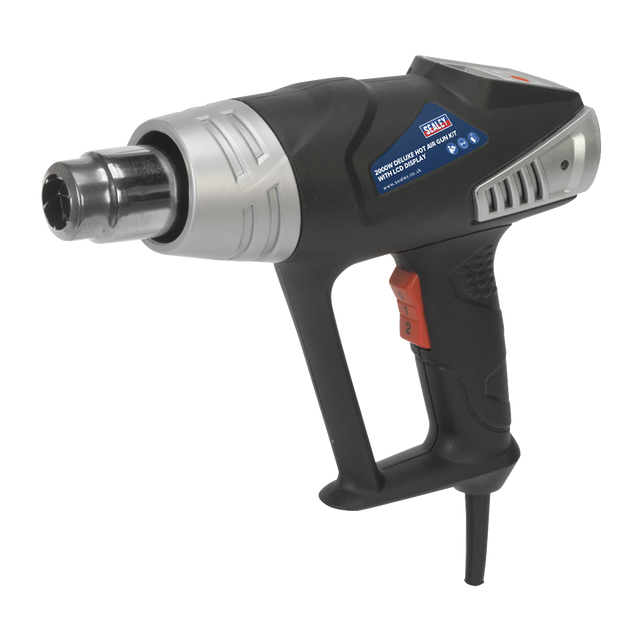 Sealey HS104K 2000W Deluxe Heat Gun Kit with LCD Display 80-600°C