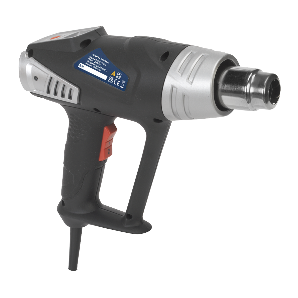 Sealey HS104K 2000W Deluxe Heat Gun Kit with LCD Display 80-600°C - additional view 4