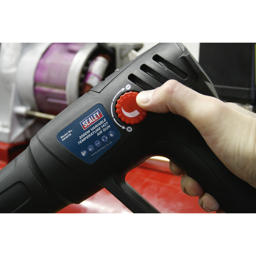 Sealey HS107K 2000W Variable Temperature Heat Gun Kit 50-450°C/90-600°C - additional view 8