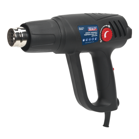 Sealey HS107K 2000W Variable Temperature Heat Gun Kit 50-450°C/90-600°C