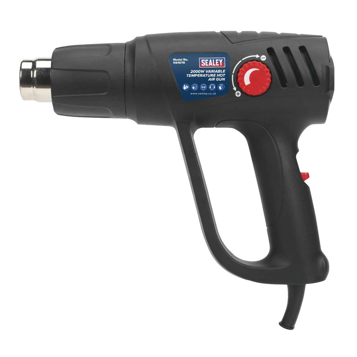 Sealey HS107K 2000W Variable Temperature Heat Gun Kit 50-450°C/90-600°C - additional view 9