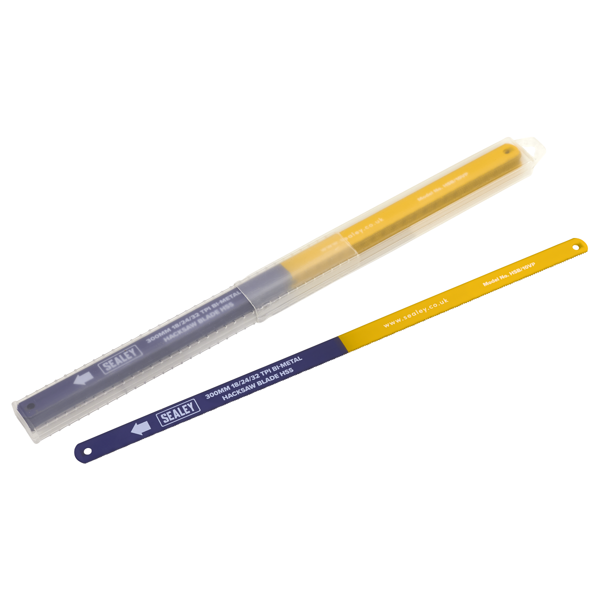 Sealey HSB/10VP Bi-Metal Hacksaw Blade 18/24/32tpi Vari-Pitch 300mm - Pack of 10