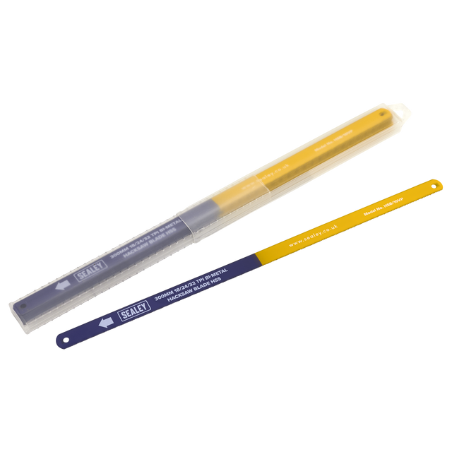 Sealey HSB/10VP Bi-Metal Hacksaw Blade 18/24/32tpi Vari-Pitch 300mm - Pack of 10