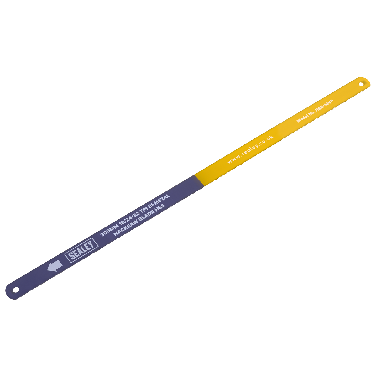 Sealey HSB/10VP Bi-Metal Hacksaw Blade 18/24/32tpi Vari-Pitch 300mm - Pack of 10 - additional view 2