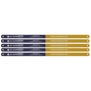 Sealey HSB0524 HSS Bi-Metal Hacksaw Blade 24tpi 300mm - Pack of 5 - additional view 2