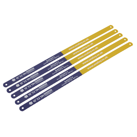 Sealey HSB0532 HSS Bi-Metal Hacksaw Blade 32tpi 300mm - Pack of 5