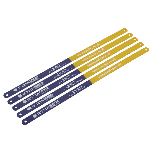 Sealey HSB0532 HSS Bi-Metal Hacksaw Blade 32tpi 300mm - Pack of 5