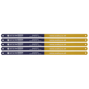 Sealey HSB0532 HSS Bi-Metal Hacksaw Blade 32tpi 300mm - Pack of 5 - additional view 2