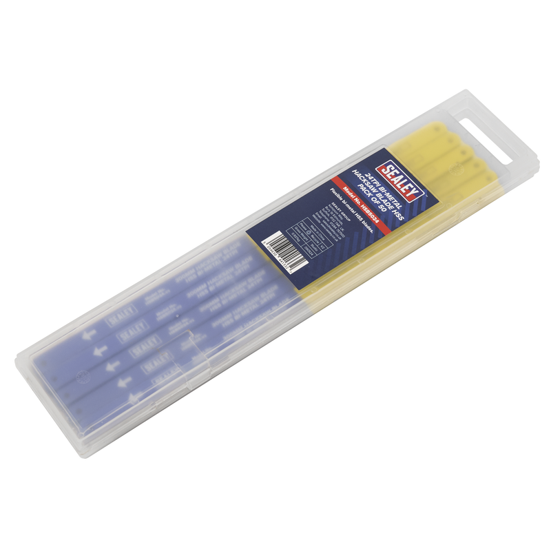 Sealey HSB5024 HSS Bi-Metal Hacksaw Blade 24tpi 300mm - Pack of 50 - additional view 2