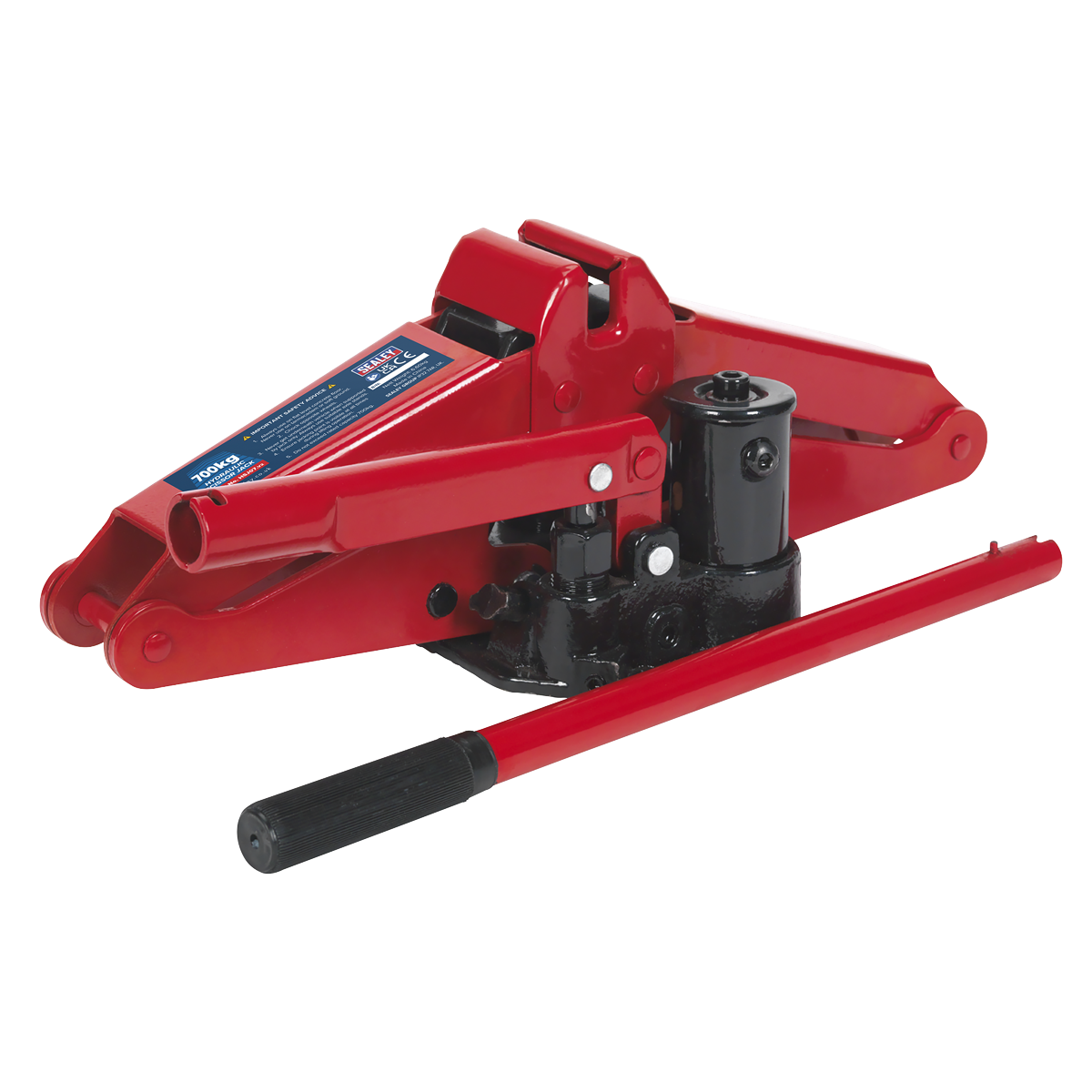 Sealey HSJ07 Hydraulic Scissor Jack 700kg Capacity - additional view 4