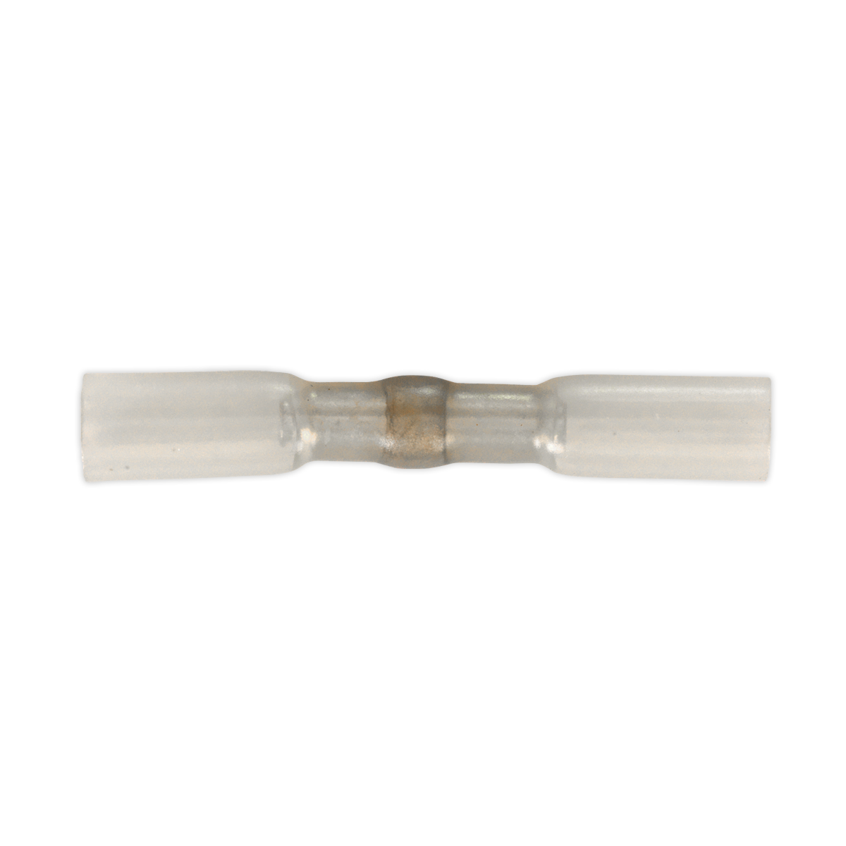 Sealey HSSB25C Heat Shrink Butt Connector with Crimp & Solder, Clear - Pack of 25