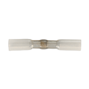 Sealey HSSB25C Heat Shrink Butt Connector with Crimp & Solder, Clear - Pack of 25