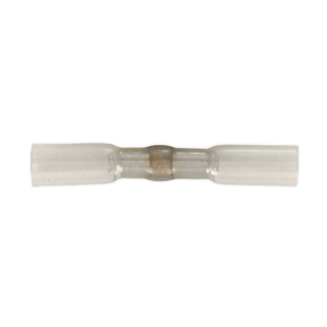 Sealey HSSB25C Heat Shrink Butt Connector with Crimp & Solder, Clear - Pack of 25