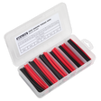 Sealey HST100BR Heat Shrink Tubing Assortment 100mm 95pc - Black & Red