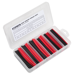 Sealey HST100BR Heat Shrink Tubing Assortment 100mm 95pc - Black & Red