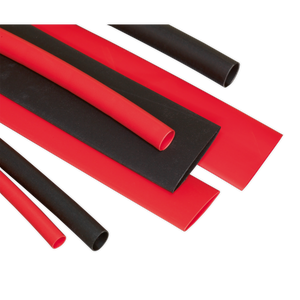 Sealey HST100BR Heat Shrink Tubing Assortment 100mm 95pc - Black & Red - additional view 2
