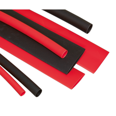 Sealey HST100BR Heat Shrink Tubing Assortment 100mm 95pc - Black & Red - additional view 2