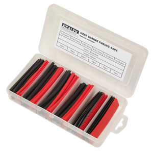 Sealey HST100BR Heat Shrink Tubing Assortment 100mm 95pc - Black & Red - additional view 3