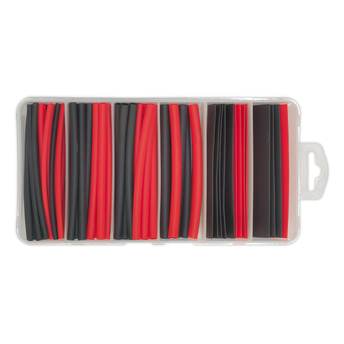 Sealey HST100BR Heat Shrink Tubing Assortment 100mm 95pc - Black & Red - additional view 4