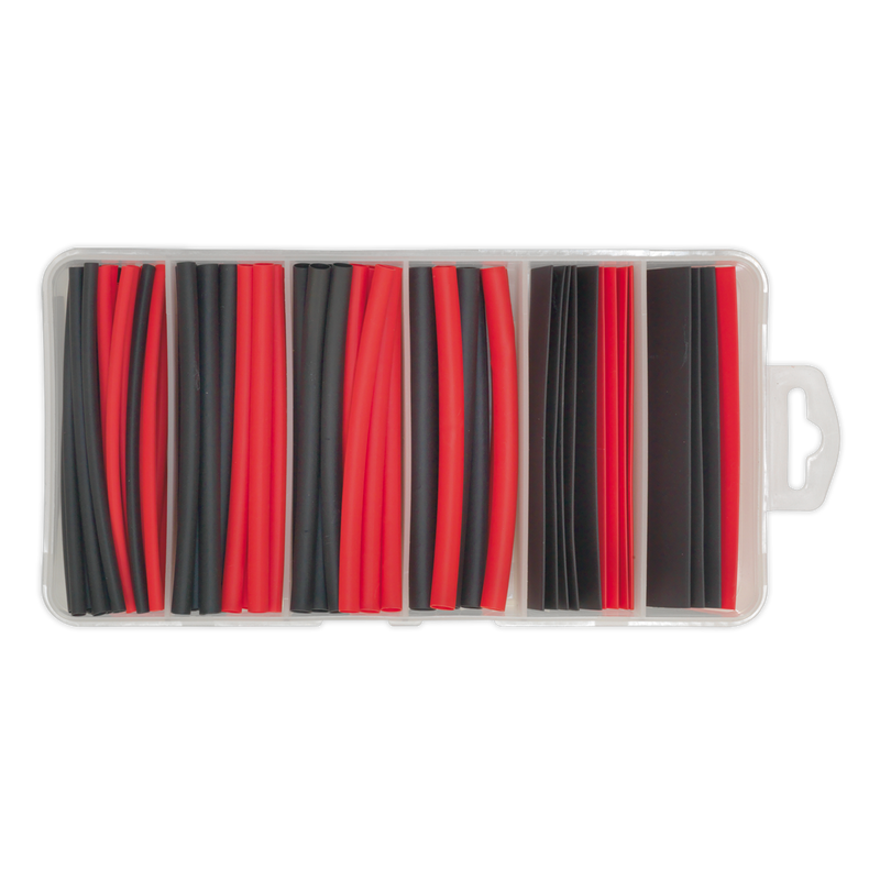 Sealey HST100BR Heat Shrink Tubing Assortment 100mm 95pc - Black & Red - additional view 4