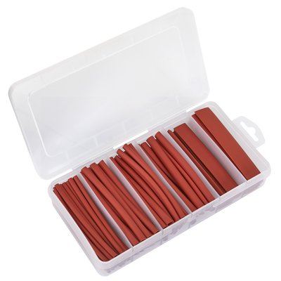 Sealey HST100R Heat Shrink Tubing Assortment 100mm 95pc - Red