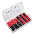 Sealey HST501BR Heat Shrink Tubing Assortment 50 & 100mm 180pc - Black & Red