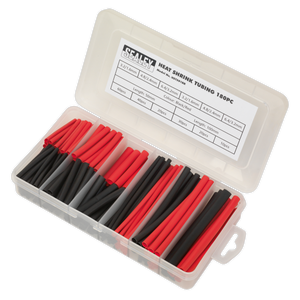 Sealey HST501BR Heat Shrink Tubing Assortment 50 & 100mm 180pc - Black & Red - additional view 3