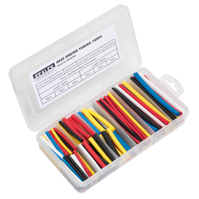Sealey HST501MC Heat Shrink Tubing Assortment 50 & 100mm 180pc - Mixed Colours