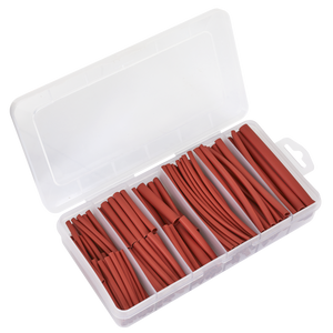 Sealey HST501R Heat Shrink Tubing Assortment 50 & 100mm 180pc - Red