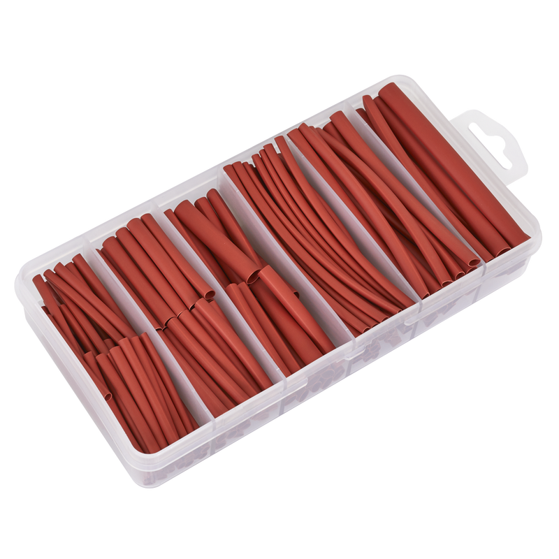 Sealey HST501R Heat Shrink Tubing Assortment 50 & 100mm 180pc - Red - additional view 5