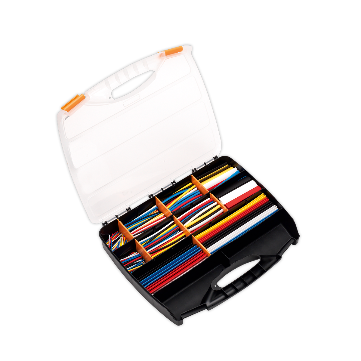 Sealey HST590MC Heat Shrink Tubing Assortment 50, 100, 150 & 200mm 590pc - Mixed Colours