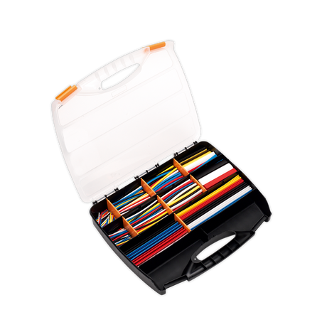 Sealey HST590MC Heat Shrink Tubing Assortment 50, 100, 150 & 200mm 590pc - Mixed Colours