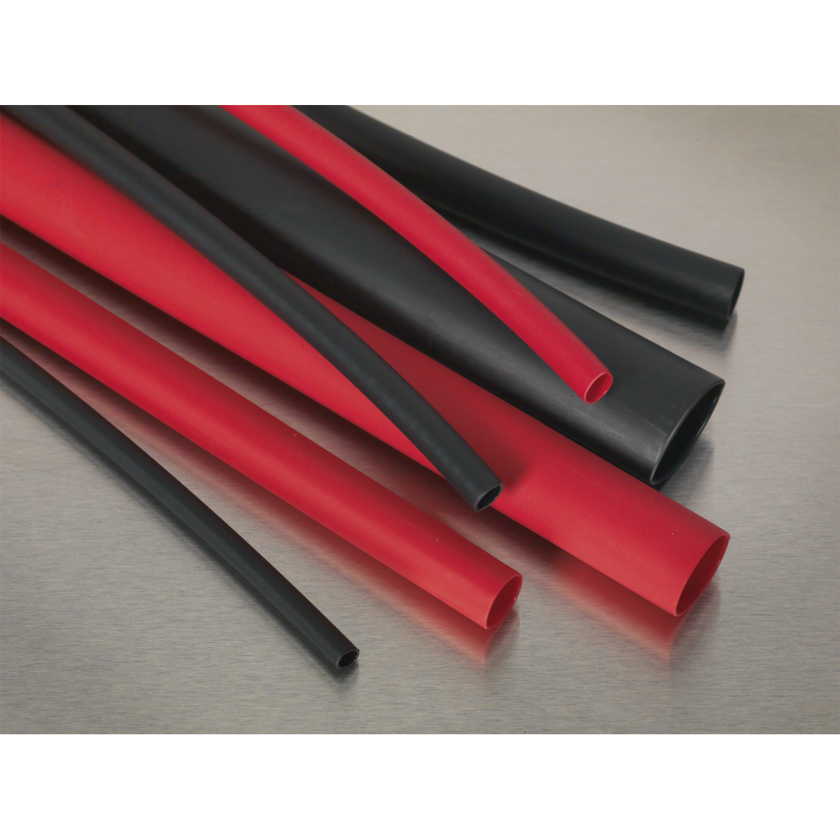 Sealey HSTAL72BR Adhesive Lined Heat Shrink Tubing Assortment 200mm 72pc - Black & Red - additional view 4