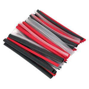 Sealey HSTAL72MC Adhesive Lined Heat Shrink Tubing Assortment 200mm 72pc - Mixed Colours