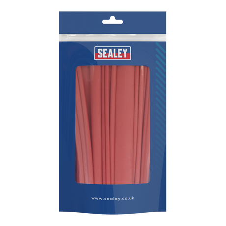 Sealey HSTAL72R Adhesive Lined Heat Shrink Tubing Assortment 200mm 72pc - Red