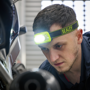 Sealey HT08RG Rechargeable Head Torch with Auto-Sensor 8W COB LED - Green - additional view 5