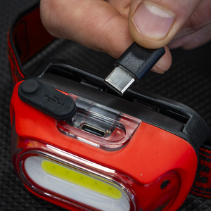 Sealey HT08RR Rechargeable Head Torch with Auto-Sensor 8W COB LED - Red - additional view 4