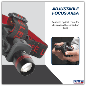 Sealey HT103LED Head & Hat Torch 3W SMD LED - additional view 12