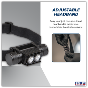 Sealey HT110R Rechargeable Head Torch 10W SMD LED - additional view 5