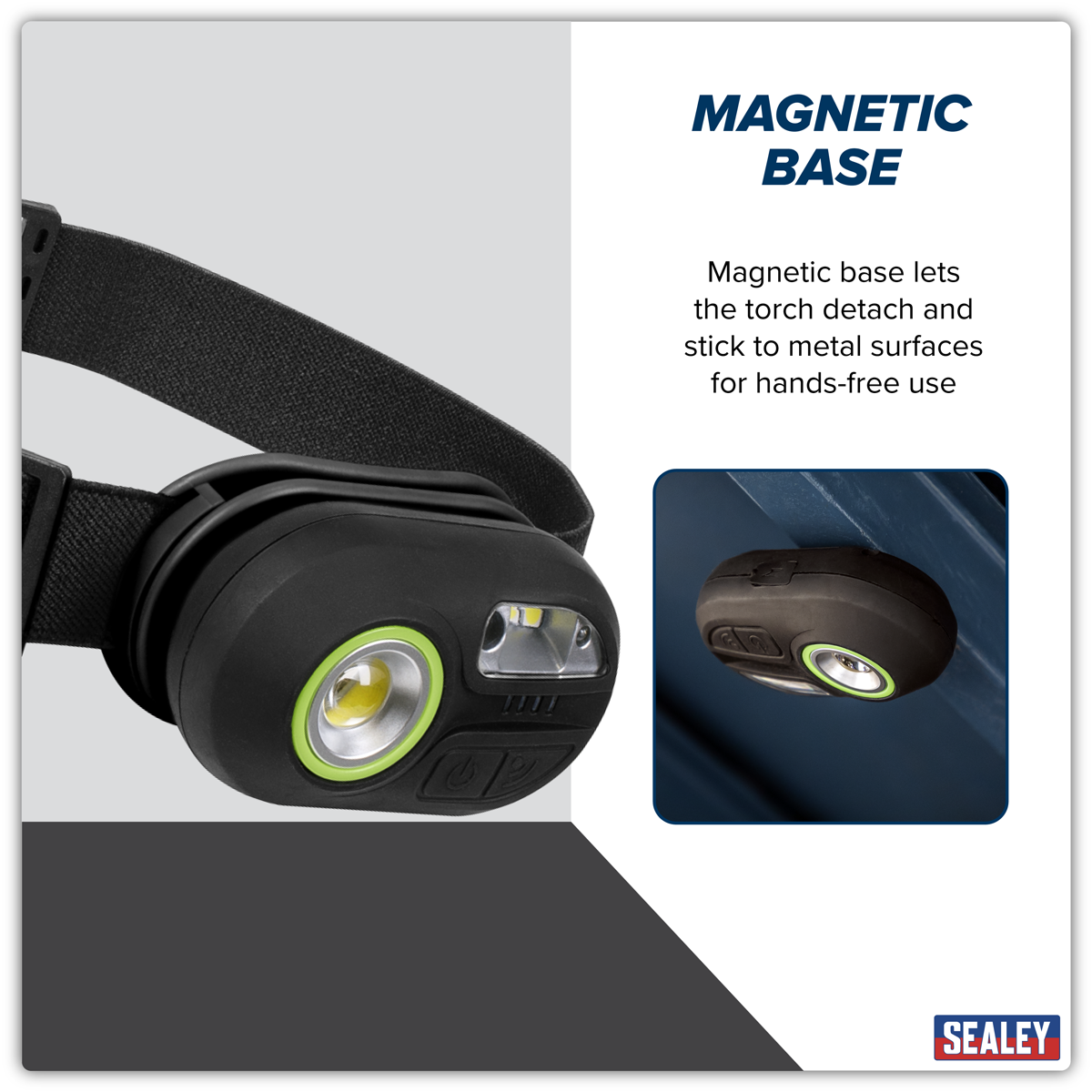 Sealey HT300R Rechargeable Headlight with Auto-Sensor 3W COB & 1W SMD LED - additional view 11