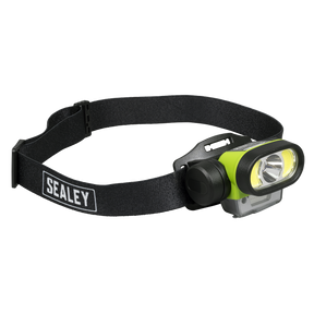 Sealey HT400LED Rechargeable Head Torch with Auto-Sensor 5W & 3W COB LED